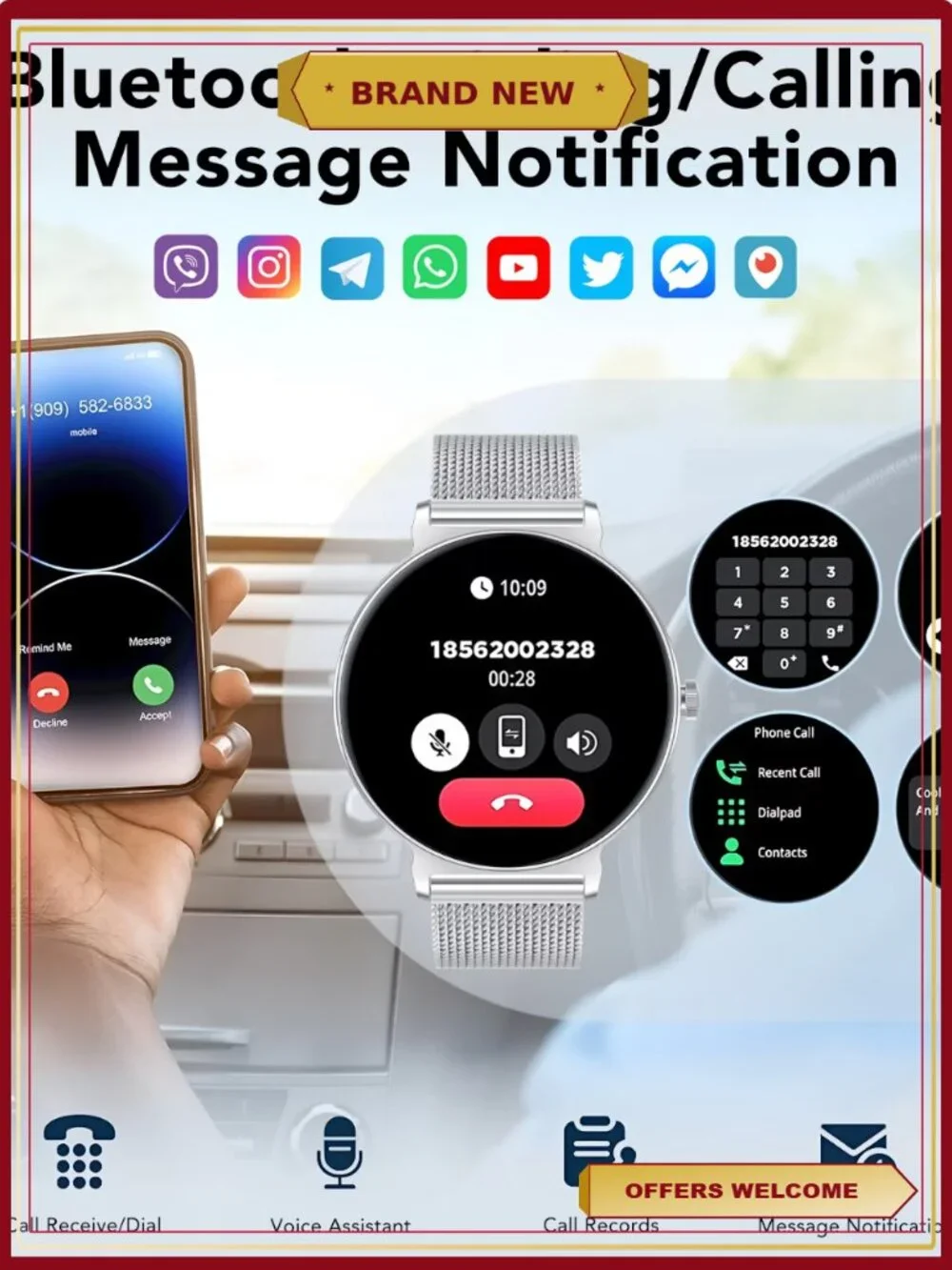 Smart Watch for Women 1.27